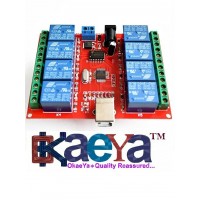 OkaeYa 12v 8 Channel Relay ModuleComputer USB Control Switch PCIntelligent Controller